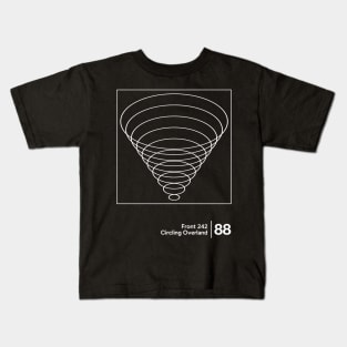 Circling Overland / Minimalist Graphic Artwork Design Kids T-Shirt